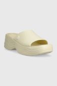 Шльопанці Crocs Skyline Slide жіночі колір бежевий на платформі 208182 (3340205)