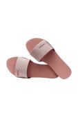 Шльопанці Havaianas YOU MALTA METALLIC жіночі колір рожевий 4147312.3544