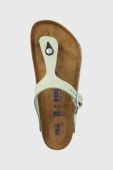 Замшеві в'єтнамки Birkenstock Gizeh SFB жіночі колір зелений на плоскому ходу 1023973-pgreen