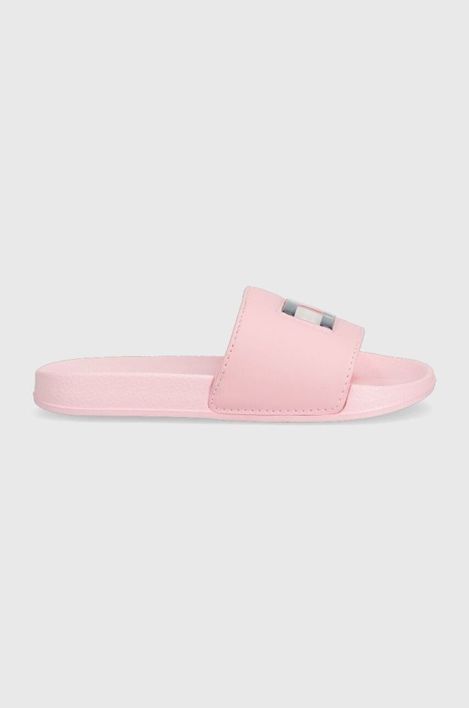 Дитячі шльопанці Tommy Hilfiger колір рожевий (3150790)