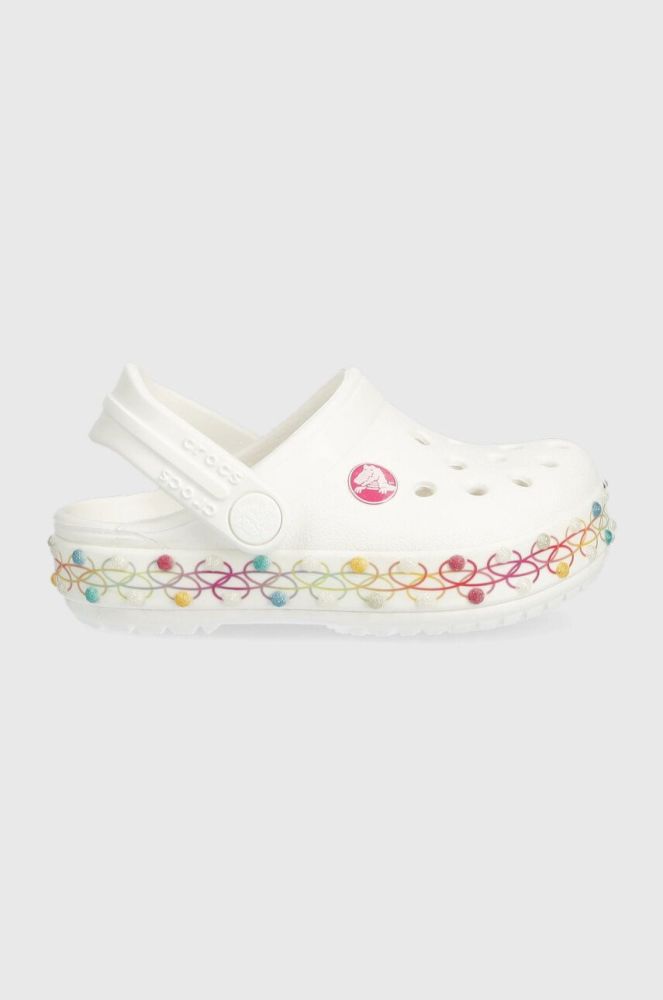Дитячі шльопанці Crocs колір білий (3073960)