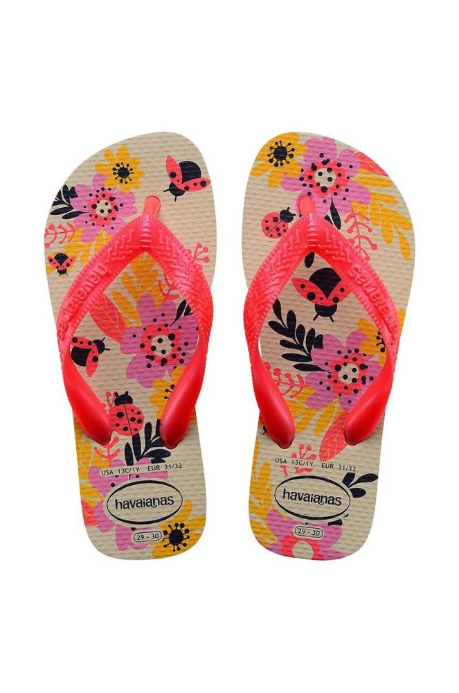 Дитячі в'єтнамки Havaianas FLORES колір рожевий