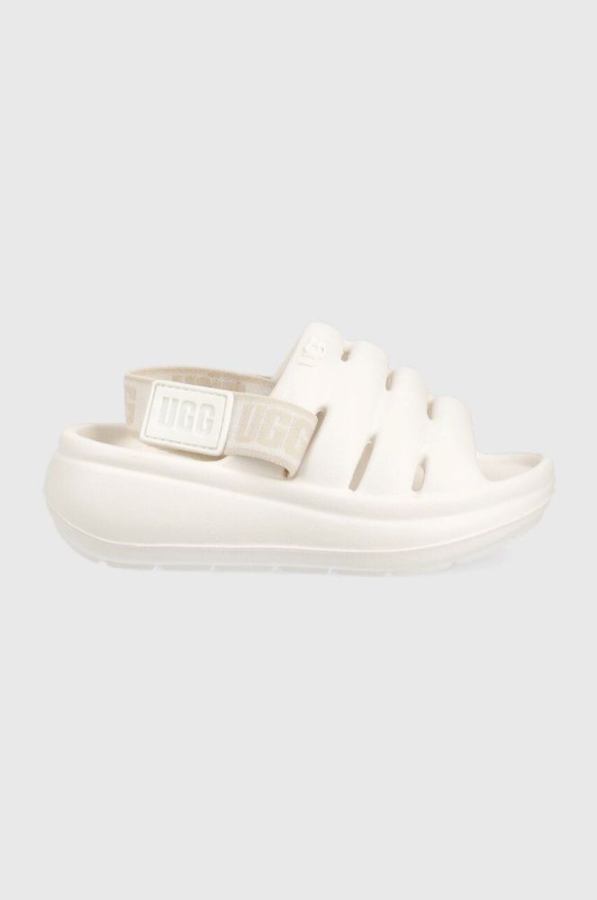 Дитячі шльопанці UGG колір білий