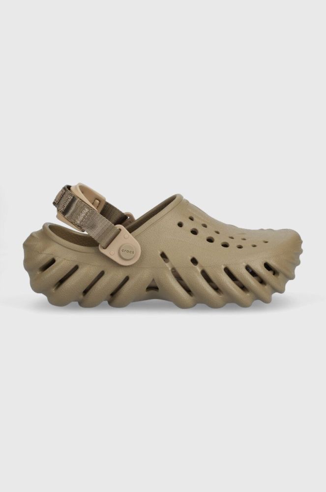 Дитячі шльопанці Crocs колір зелений (3158823)