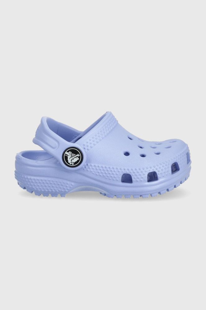Дитячі шльопанці Crocs колір блакитний (3074001)