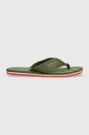 В'єтнамки Tommy Hilfiger PATCH HILFIGER BEACH SANDAL чоловічі колір зелений FM0FM04470