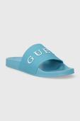 Шльопанці Guess SLIDES чоловічі колір бірюзовий F3GZ05 BB00F