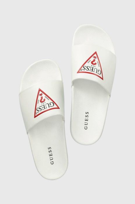 Шльопанці Guess COLICO чоловічі колір білий FM6CLC ELE19