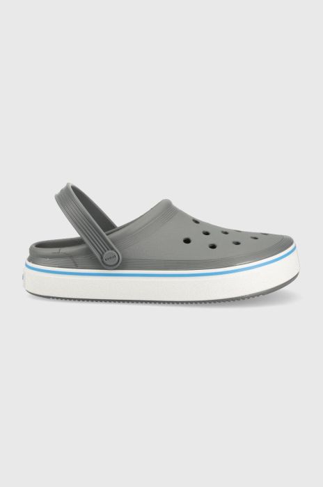 Шльопанці Crocs Crocband Clean Clog чоловічі колір сірий 208371