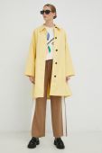 Тренч Weekend Max Mara жіночий колір жовтий перехідний
