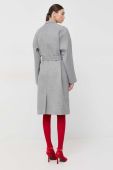 Пальто Custommade жіночий колір сірий перехідний