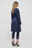 Пальто Guess жіночий колір синій перехідний двобортний