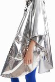 Куртка Desigual жіноча колір срібний перехідний oversize