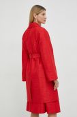 Пальто Pinko жіночий колір червоний перехідний двобортний