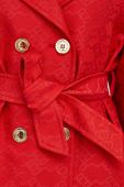 Пальто Pinko жіночий колір червоний перехідний двобортний