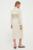 Тренч Samsoe Samsoe жіночий колір бежевий перехідний