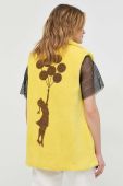 Безрукавка Guess kapsu?a Banksy жіноча колір жовтий перехідна