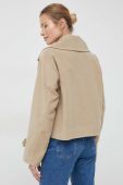 Куртка Tommy Hilfiger жіноча колір бежевий перехідна oversize (2923588)