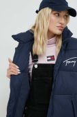 Безрукавка Tommy Jeans жіночий колір синій зимовий