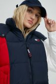 Пухова куртка Tommy Jeans жіноча колір синій зимова (2862420)