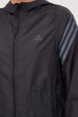 Бігова куртка adidas Performance Run Icons колір чорний перехідна