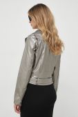 Куртка Guess жіноча колір срібний перехідна