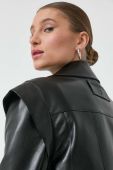 Куртка Patrizia Pepe жіноча колір чорний перехідна (2867498)