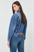Джинсова куртка Patrizia Pepe жіноча перехідна колір блакитний