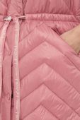 Пухова безрукавка Twinset жіночий колір рожевий перехідний