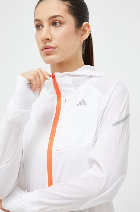 Вітровка adidas Performance Fast колір білий перехідна (3049487)
