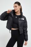 Пухова куртка The North Face NUPTSE SHORT JACKET жіноча колір чорний зимова