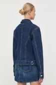Джинсова куртка Trussardi жіноча колір синій перехідна