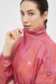 Вітровка Fila Rosciao колір рожевий перехідна oversize
