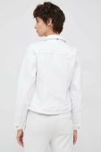 Джинсова куртка Tommy Hilfiger жіноча колір білий перехідна