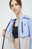 Бігова куртка On-running Weather перехідна колір блакитний