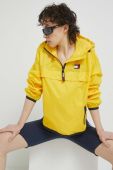 Куртка Tommy Jeans жіноча колір жовтий перехідна oversize
