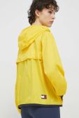 Куртка Tommy Jeans жіноча колір жовтий перехідна oversize