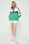 Куртка Tommy Jeans жіноча колір зелений перехідна oversize (3158896)