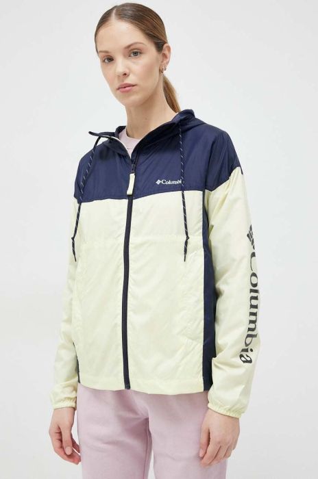 Куртка Columbia жіноча колір жовтий перехідна