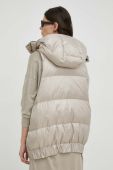 Пухова безрукавка MMC STUDIO жіночий колір бежевий зимовий
