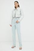 Джинсова куртка Gestuz жіноча перехідна колір блакитний (3188112)