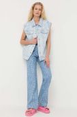 Джинсова безрукавка Miss Sixty жіночий перехідний колір блакитний