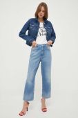 Джинсова куртка Morgan жіноча перехідна колір блакитний (3247553)