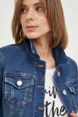Джинсова куртка Morgan жіноча перехідна колір блакитний (3247553)