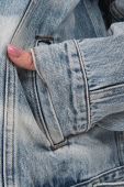 Джинсова куртка KSUBI жіноча перехідна oversize WPS23JK006-DENIM колір блакитний