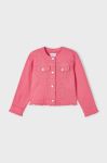 Дитяча джинсова куртка Mayoral колір рожевий (2974431)