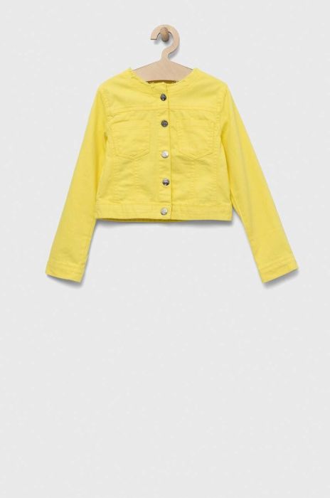 Дитяча джинсова куртка Birba&Trybeyond колір жовтий