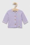 Кардиган для немовлят United Colors of Benetton колір фіолетовий