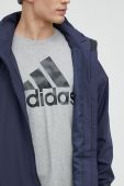 Дощовик adidas чоловіча колір синій перехідна
