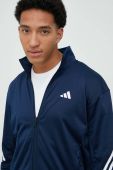 Тренувальна кофта adidas Performance чоловіча колір синій з принтом